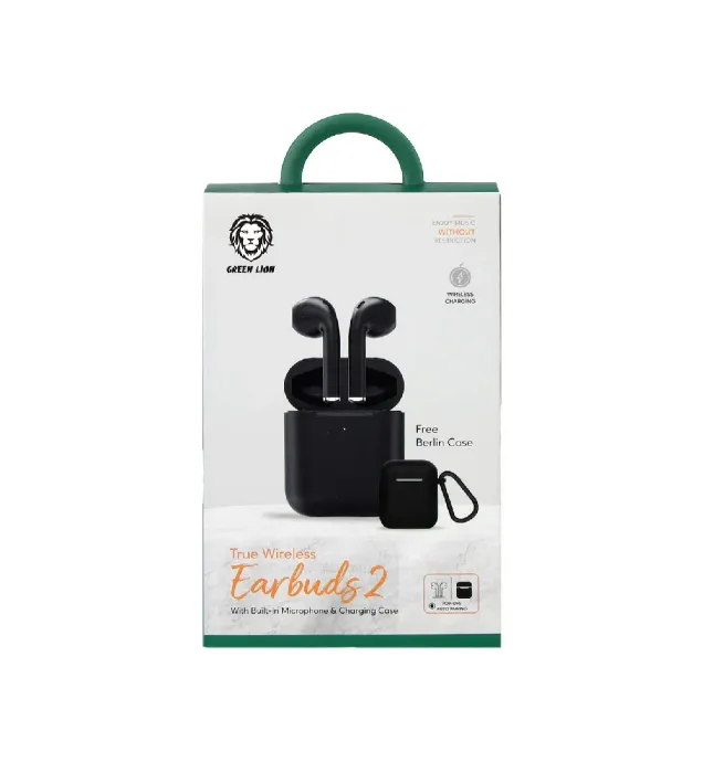 تصویر  ایرفون بی سیم گرین لاین مدل Ear buds 2 GNTWIRBUDBK به همراه کاور کیس