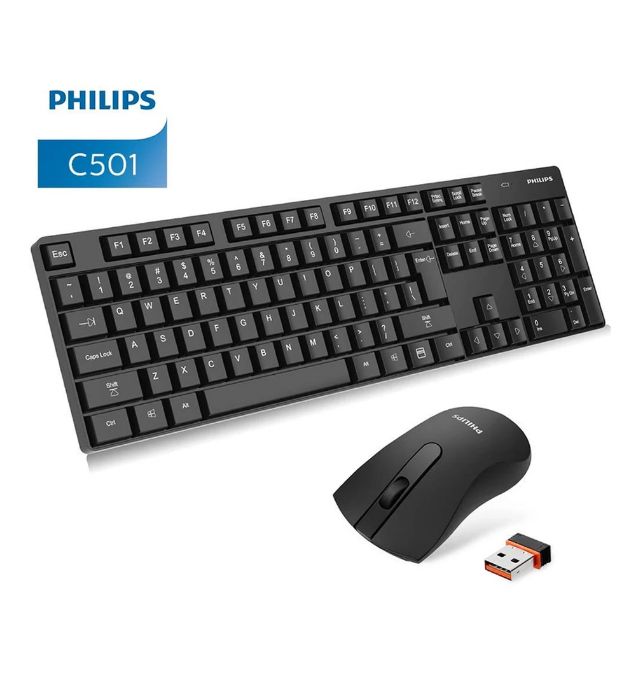 تصویر  کیبورد بی سیم فیلیپس مدل SPT 6501 B