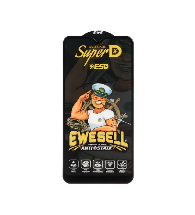 تصویر  گلس گوشی سامسونگ گلکسی A01 / M01 / A40 ایویسل Full Cover Super D Esd