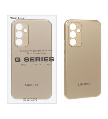 تصویر  قاب اورجینال PVD ضد خش سامسونگ Galaxy A54 مجیک مسک - طلایی