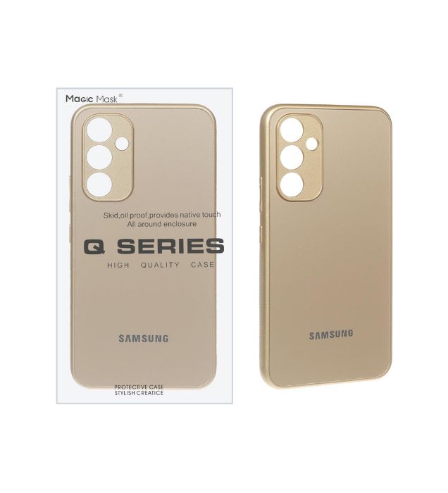 تصویر  قاب اورجینال PVD ضد خش سامسونگ Galaxy A34 مجیک مسک - طلایی