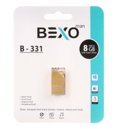 تصویر  فلش مموری بکسو مدل B-331 USB 2.0 ظرفیت 8 گیگابایت