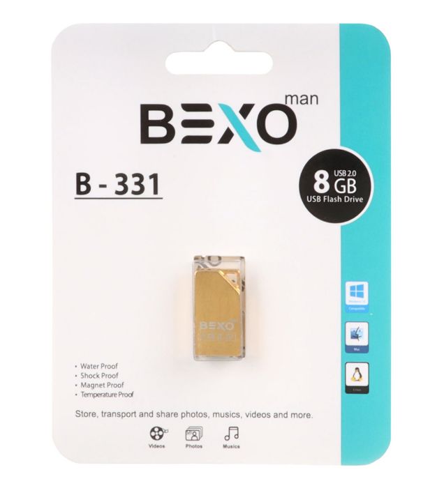 تصویر  فلش مموری بکسو مدل B-331 USB 2.0 ظرفیت 8 گیگابایت