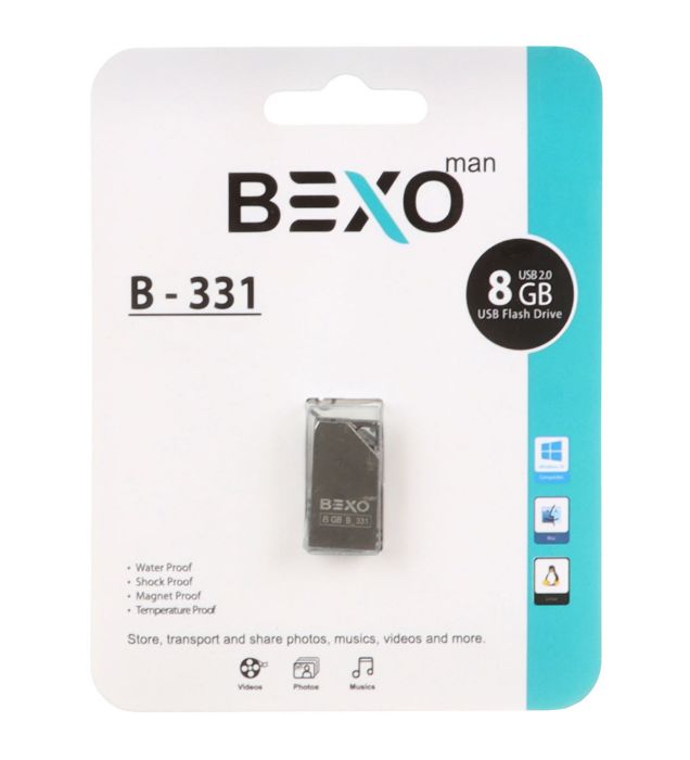 تصویر  فلش مموری بکسو مدل B-331 USB 2.0 ظرفیت 8 گیگابایت