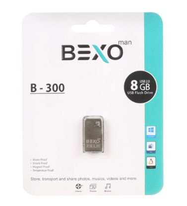 تصویر  فلش مموری بکسو مدل B-300 USB 2.0 ظرفیت 8 گیگابایت