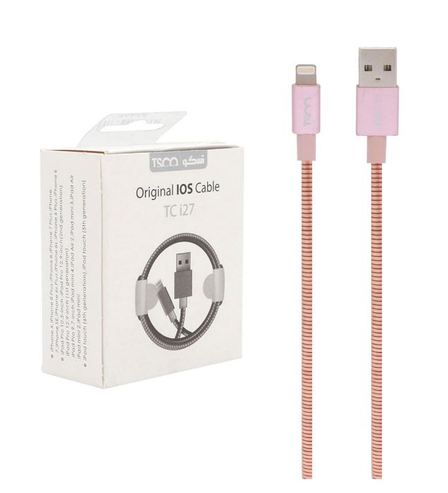 تصویر  کابل تبدیل USB به لایتنینگ تسکو مدل TC i27 طول 1 متر