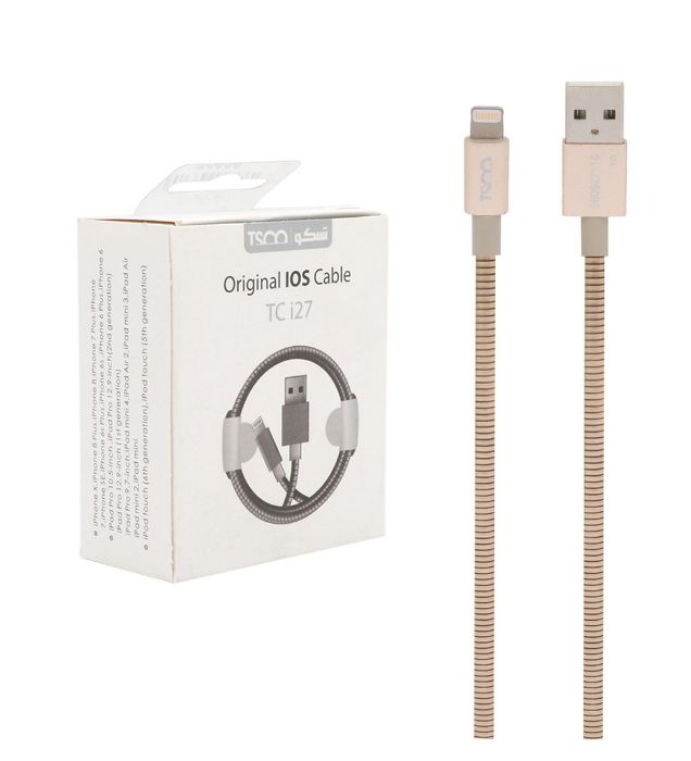 تصویر  کابل تبدیل USB به لایتنینگ تسکو مدل TC i27 طول 1 متر