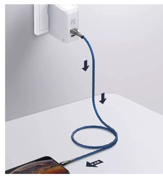 تصویر  کابل شارژ micro USB کینگ استار مدل K28A طول 1 متر