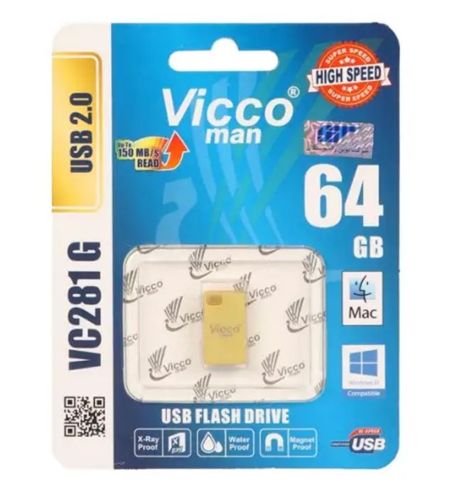 تصویر  فلش مموری ویکومن مدل VC281 USB2 ظرفیت 64 گیگابایت