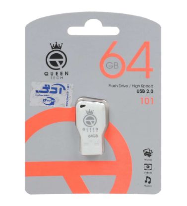 تصویر  فلش مموری کوئین مدل tech-101 USB 2.0 ظرفیت 64 گیگابایت