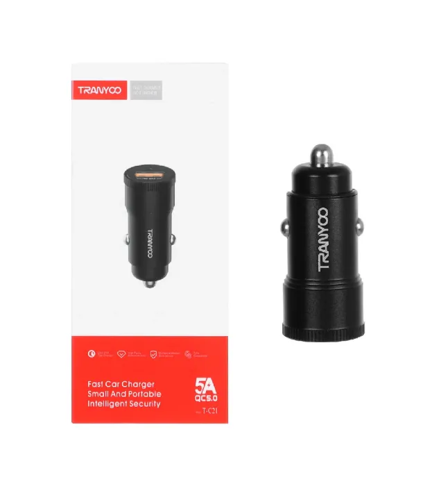تصویر  شارژر فندکی ترانیو مدل T-C21 توان 18 وات
