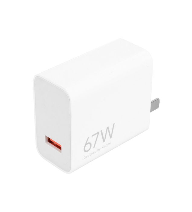 تصویر  شارژر دیواری سرکارتنی فست تک پورت دو پین آمریکایی شیائومی مدل MDY-14-EV 67W به همراه کابل Type-C