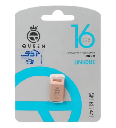 تصویر  فلش مموری کوئین مدل UNIQUE USB 2.0 ظرفیت 16 گیگابایت