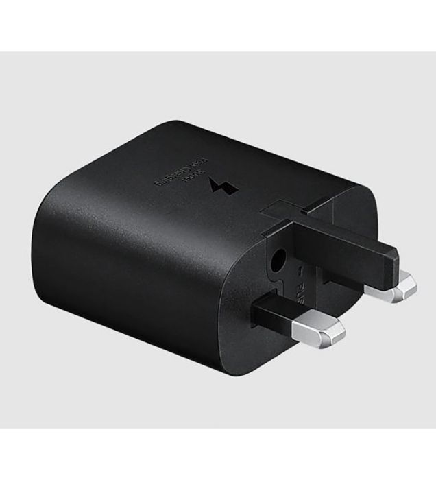 تصویر  شارژر دیواری سامسونگ 25 وات مدل EP-TA800 (سه پین) ویتنام به همراه کابل شارژ Type-C
