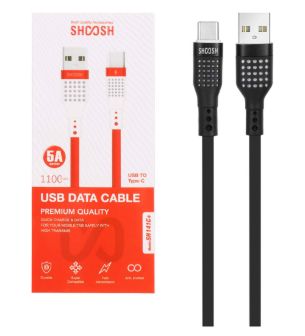 تصویر  کابل شارژ فست Type-C شوش مدل +SH141C طول 1.1 متر
