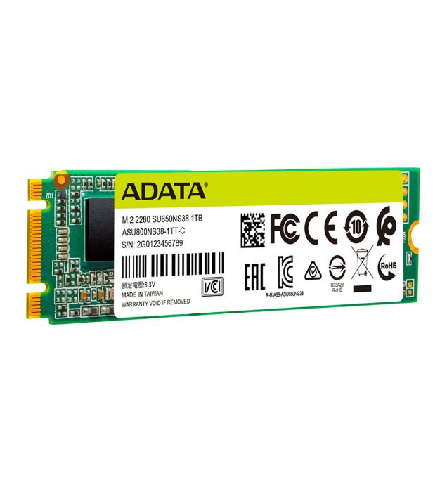 تصویر  هارد SSD اینترنال ای دیتا مدل SATA M2 2280 SU650 ظرفیت 512 گیگابایت