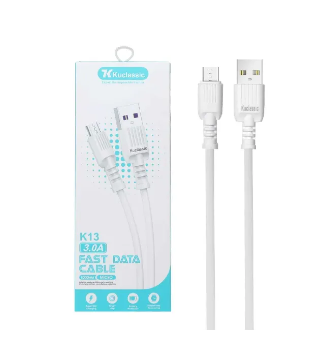 تصویر  کابل شارژ فست اندروید کو کلاسیک مدل K13