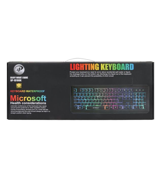 تصویر  کیبورد با سیم ایکس پی پروداکت مدل XP-10100K