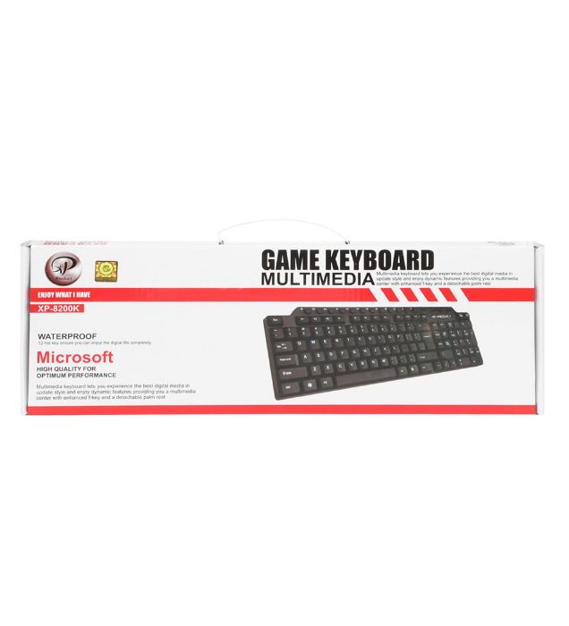 تصویر  کیبورد با سیم ایکس پی پروداکت مدل XP-8200K