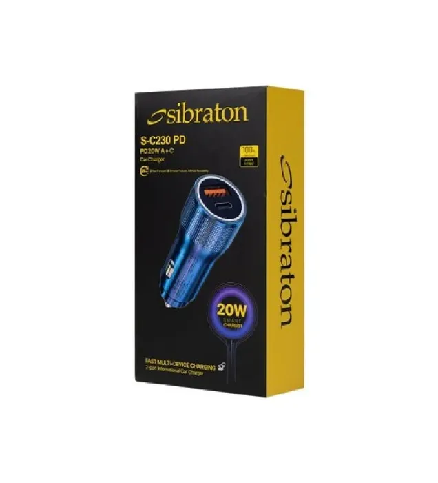 تصویر  شارژر فندکی سیبراتون مدل S-C230PD