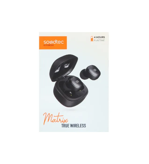 تصویر  ایرفون بی سیم پرودو مدل Soundtec Matrix STF05IE-BK