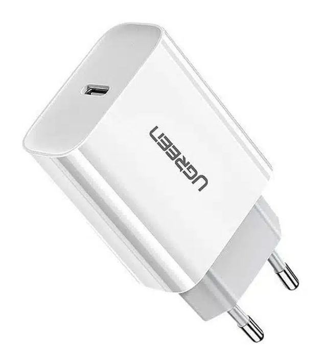 تصویر  شارژر دیواری PD 20W یوگرین دوپین مدل CD137 به همراه کابل USB-C به Lightning طول 1 متر