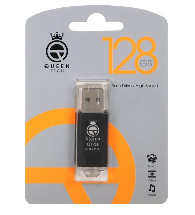 تصویر  فلش مموری کوئین تک مدل Quick USB 2.0 ظرفیت 128گیگابایت