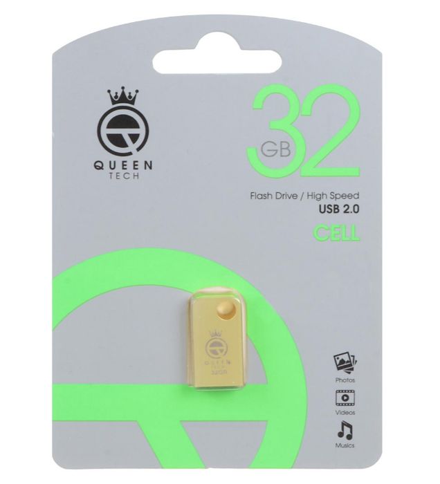 تصویر  فلش مموری کوئین مدل CELL USB2.0 ظرفیت 32 گیگابایت