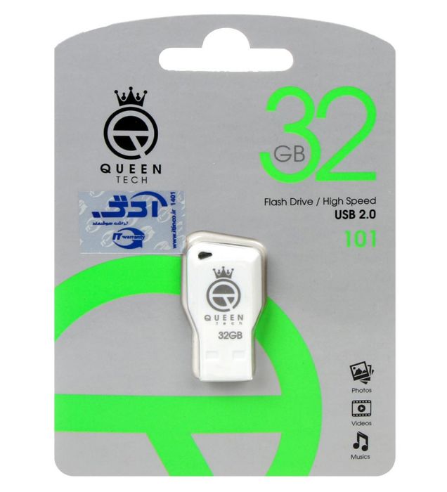 تصویر  فلش مموری کوئین مدل tech-101 USB2.0 ظرفیت 32 گیگابایت