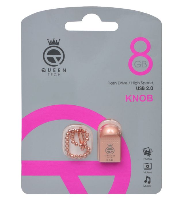 تصویر  فلش مموری کوئین تک مدل Knob USB 2.0 ظرفیت 8 گیگابایت
