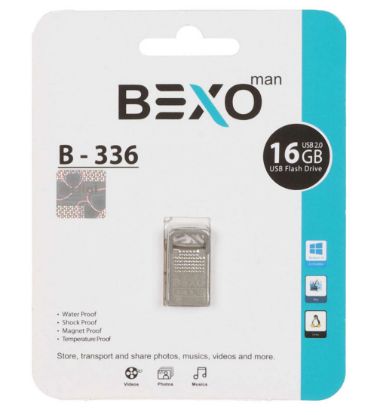 تصویر  فلش مموری بکسو مدل B-336 USB 2.0 ظرفیت 16 گیگابایت