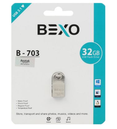 تصویر  فلش مموری بکسو مدل B-703 USB 3.1 ظرفیت 32 گیگابایت