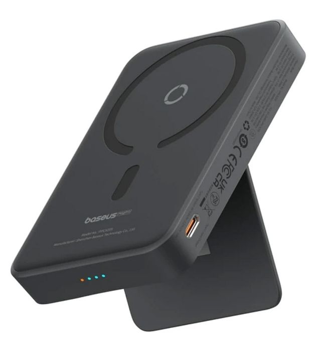 تصویر  پاوربانک 20W باسئوس مدل MagPro Magnetic Bracket Wireless ظرفیت 5000 میلی آمپر ساعت