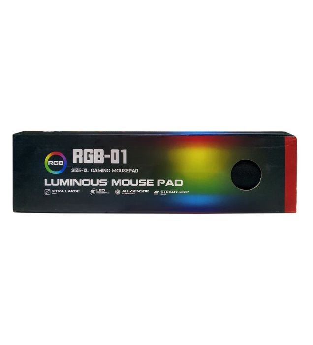 تصویر  ماوس پد گیمینگ لومینوس مدل RGB