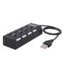 تصویر  هاب 4 پورت USB 2.0 لویی سان مدل HI-SPEED