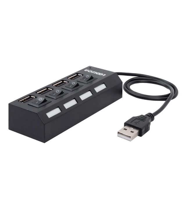 تصویر  هاب 4 پورت USB 2.0 لویی سان مدل HI-SPEED