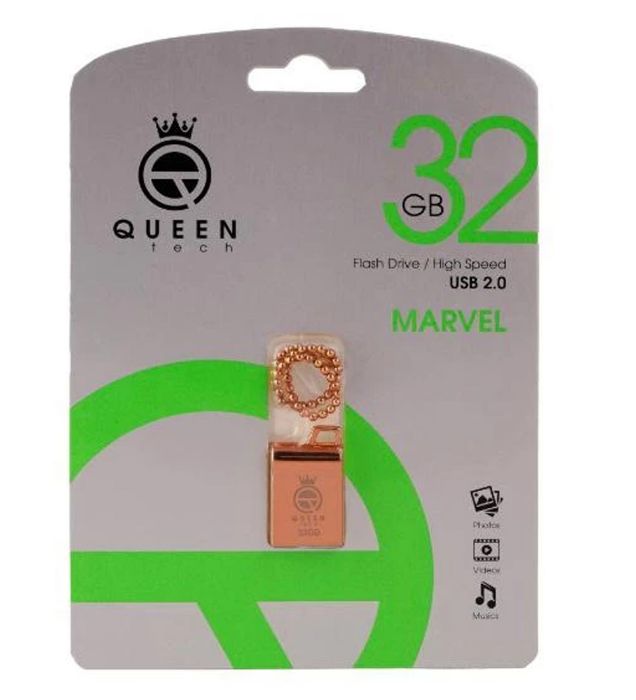 تصویر  فلش مموری کوئین تک مدل MARVEL ROSE USB 2.0 ظرفیت 32 گیگابایت