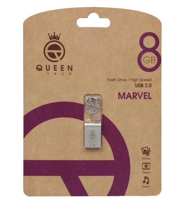 تصویر  فلش مموری کوئین تک مدل MARVEL USB 2.0 ظرفیت 8 گیگابایت