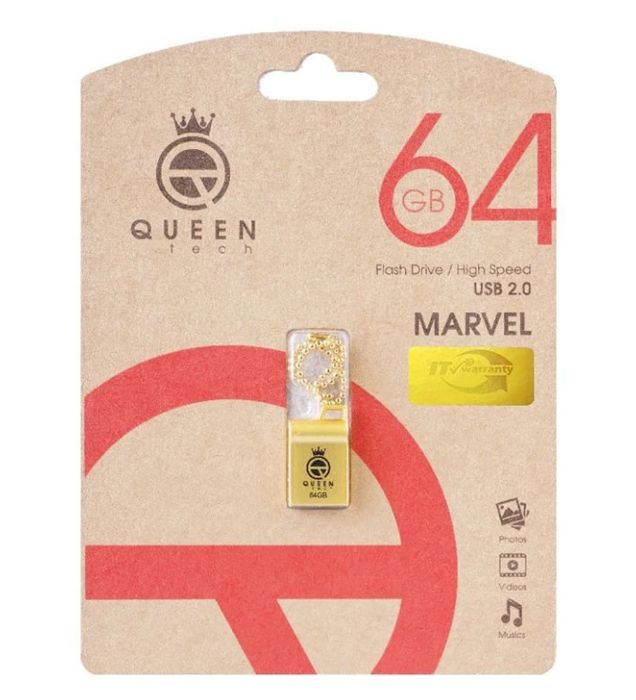 تصویر  فلش مموری کوئین تک مدل MARVEL USB 2.0 ظرفیت 64 گیگابایت