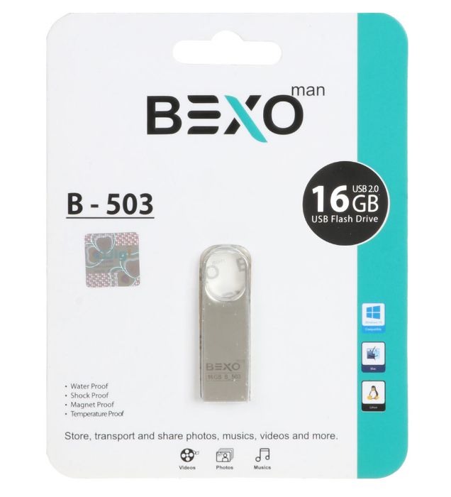 تصویر  فلش مموری بکسو مدل B-503 USB 2.0 ظرفیت 16 گیگابایت
