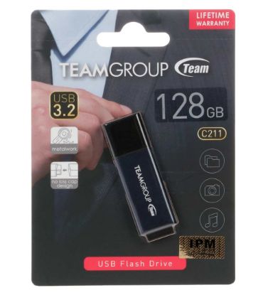 تصویر  فلش مموری تیم گروپ مدل C211 USB 3.2 ظرفیت 128 گیگابایت