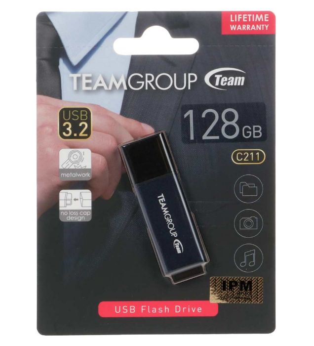 تصویر  فلش مموری تیم گروپ مدل C211 USB 3.2 ظرفیت 128 گیگابایت