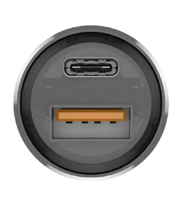 تصویر  شارژر فندکی بودی مدل CC633B توان 30 وات با خروجی USB و USB-C