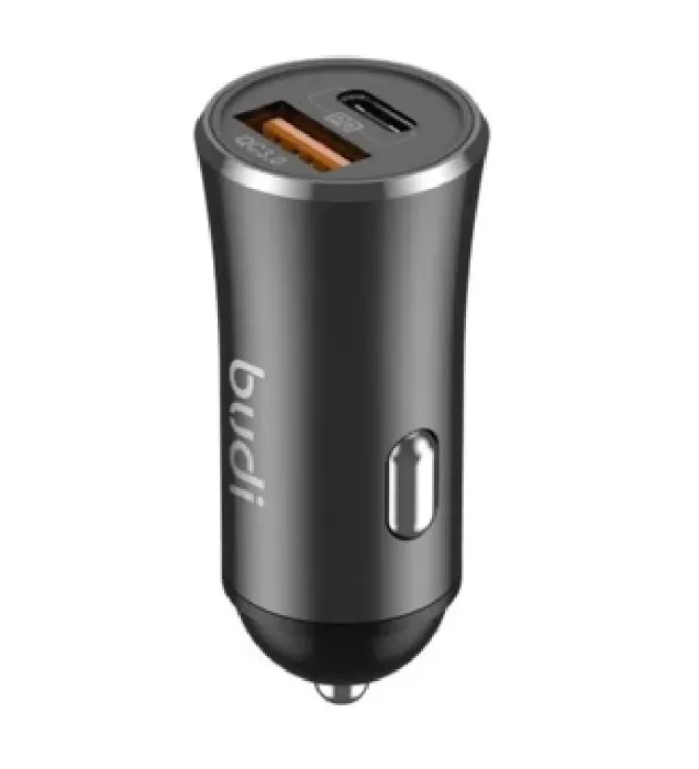 تصویر  شارژر فندکی بودی مدل CC627TB توان 20 وات با خروجی USB و USB-C