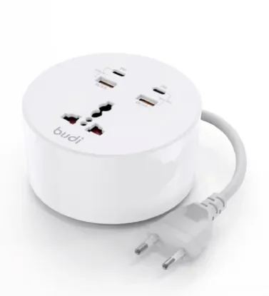 تصویر  شارژر دیواری بودی 18 وات مدل M8J308RE با خروجی USB و USB-C