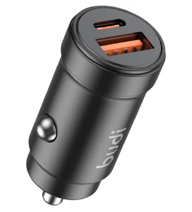 تصویر  شارژر فندکی بودی مدل CC602B توان 30 وات با خروجی USB و USB-C