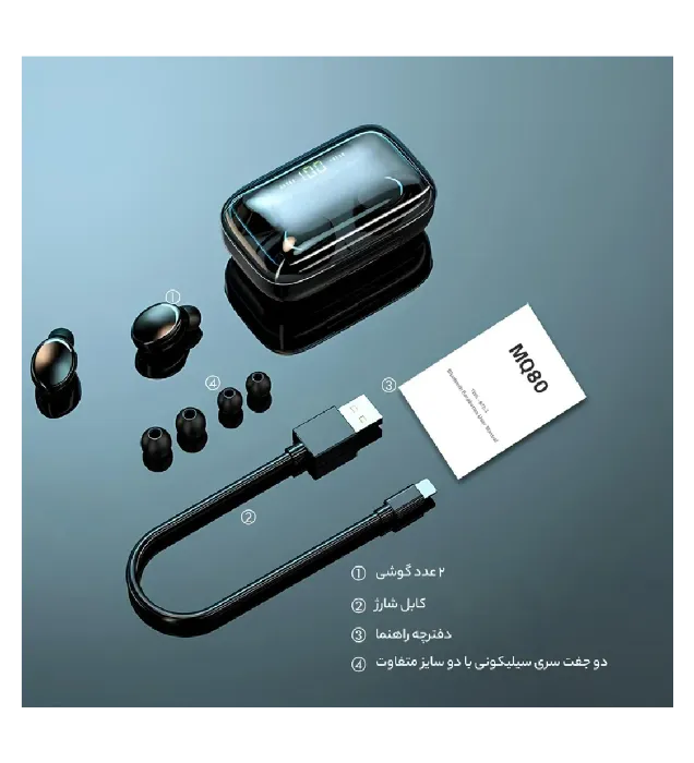 تصویر  هندزفری بلوتوثی مدل MQ80