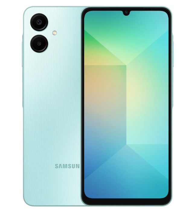 تصویر  گوشی موبایل سامسونگ مدل گلکسی A06 4G ظرفیت 128 گیگابایت رم 4 گیگابایت به همراه شارژر 25 وات سامسونگ