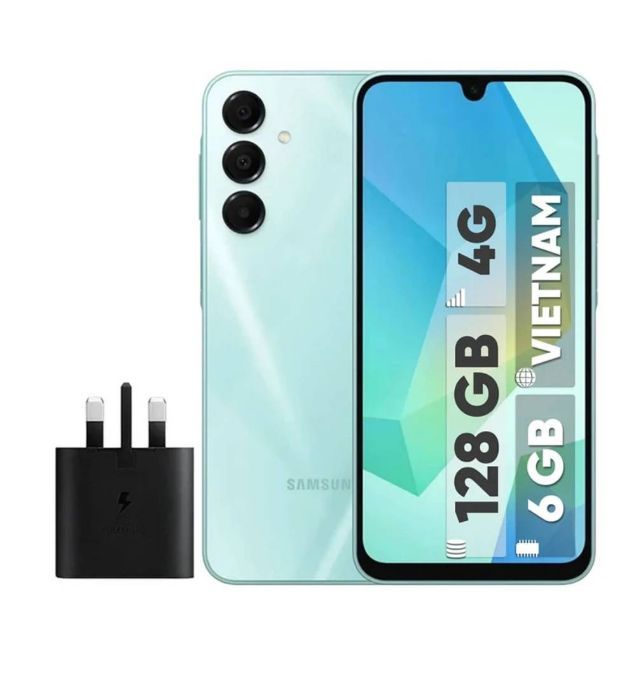 تصویر  گوشی موبایل سامسونگ مدل گلکسی A16 4G ظرفیت 256 گیگابایت رم 8 گیگابایت به همراه شارژر 25 وات سامسونگ - ویتنام