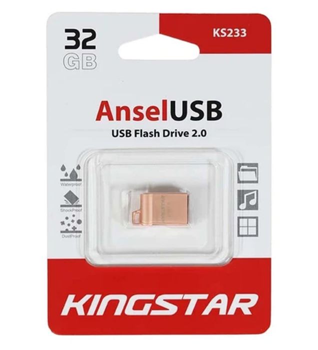 تصویر  فلش مموری کینگ استار مدل Ansel KS233 USB2.0 ظرفیت 32 گیگابایت
